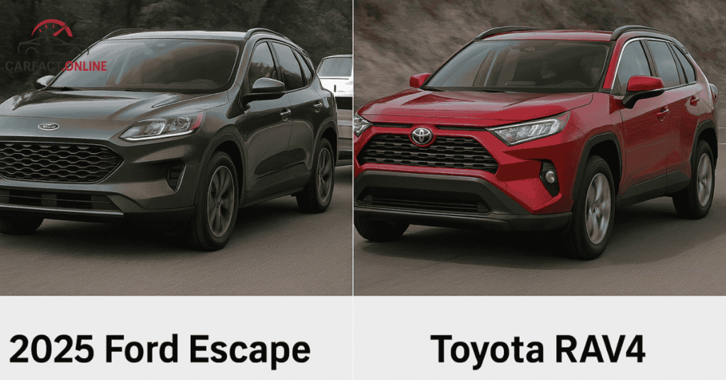 2025 Ford Escape vs Toyota RAV4 towing capacity comparison side by side